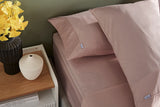 NNEKG 400TC Sateen Fitted Sheet (Dusty Pink Double)
