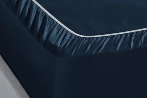 NNEKG 400TC Sateen Fitted Sheet (Midnight Double)