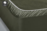 NNEKG 400TC Sateen Fitted Sheet (Olive Double)