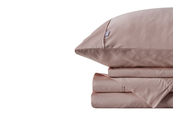 NNEKG 400TC Sateen Sheet Set (Dusty Pink Queen)
