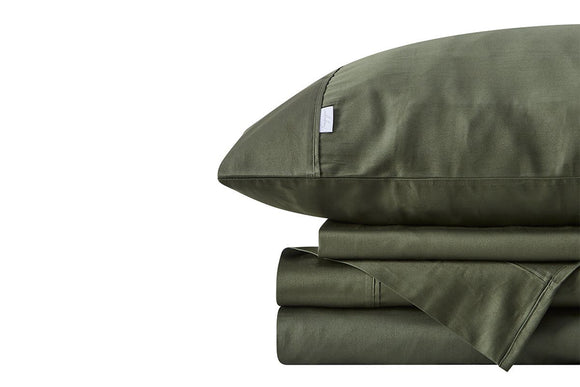 NNEKG 400TC Sateen Sheet Set (Olive Queen)