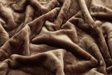 NNEKGE Plush Mink Blanket (Chocolate Single Double)
