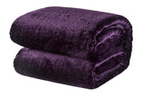 NNEKGE Plush Mink Blanket (Orchid Single Double)