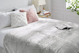 NNEKGE Plush Mink Blanket (Silver Single Double)