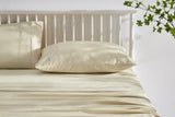 NNEKG Brooklyn Bamboo Cotton Bed Sheet Set (Cream Queen)