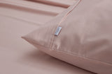 NNEKG Brooklyn Bamboo Cotton Bed Sheet Set (Dusty Pink Single)
