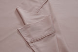 NNEKG Brooklyn Bamboo Cotton Bed Sheet Set (Dusty Pink Single)