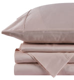 NNEKG Brooklyn Bamboo Cotton Bed Sheet Set (Dusty Pink Single)