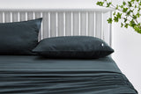 NNEKG Brooklyn Bamboo Cotton Bed Sheet Set (Graphite Single)