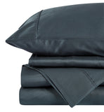 NNEKGE Brooklyn Bamboo Cotton Bed Sheet Set (Graphite King)