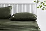 NNEKG Brooklyn Bamboo Cotton Bed Sheet Set (Olive Single)