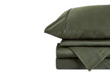 NNEKG Brooklyn Bamboo Cotton Bed Sheet Set (Olive Single)