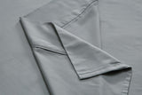 NNEKG Brooklyn Bamboo Cotton Bed Sheet Set (Silver Single)