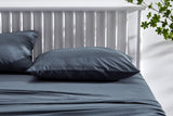 NNEKG Brooklyn Bamboo Cotton Bed Sheet Set (Storm Single)