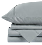 NNEKG Brooklyn Bamboo Cotton Bed Sheet Set (Silver Single)