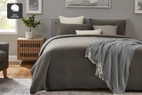 NNEKG Jersey Quilt Cover Set (Coffee Marle Queen)
