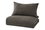 NNEKG Jersey Quilt Cover Set (Coffee Marle Queen)