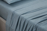 NNEKG Jersey Bed Sheet Set (Blue Chambray Marle King)