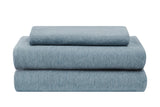 NNEKG Jersey Bed Sheet Set (Blue Chambray Marle King)