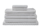 NNEKG 7 Piece Cotton Waffle Towels (White)