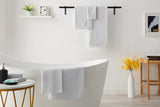 NNEKG 7 Piece Cotton Waffle Towels (White)
