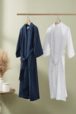 NNEKG Cotton Waffle Bath Robe (White) L XL