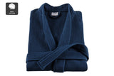 NNEKG Cotton Waffle Bath Robe (Navy) S M