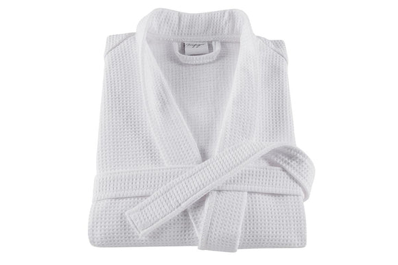 NNEKG Cotton Waffle Bath Robe (White) L XL