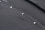 NNEKG 1200TC Cotton Rich Quilt Cover Set (Charcoal King)