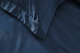 NNEKG 1200TC Cotton Rich Quilt Cover Set (Navy Queen)