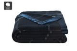 NNEKGE Merino Wool Blend Blanket (Navy Single Double)