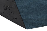 NNEKGE Riley Picnic Rug with Reusable Faux Leather Belt (Navy)