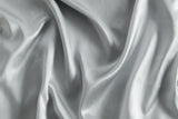 NNEKG Set of 2 Luxury 100% Mulberry Silk Pillowcases (Silver)
