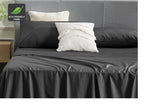 NNEKG Florence Tencel Cotton Bed Sheet Set (Charcoal Queen)