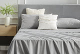 NNEKG Florence Tencel Cotton Bed Sheet Set (Silver Double)