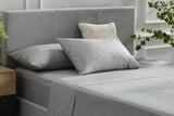 NNEKG Florence Tencel Cotton Bed Sheet Set (Silver King)