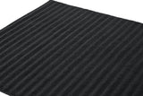 NNEKG Set of 2 650GSM Williow Ribbed Cotton Bath Towels (Charcoal)