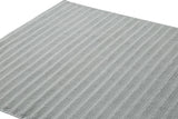 NNEKG Set of 2 650GSM Williow Ribbed Cotton Bath Towels (Silver)