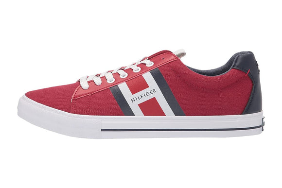 NNEKG Hilfiger Mens RANKER Sneakers (Red Size 8.5 US)