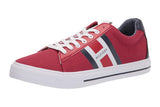 NNEKG Hilfiger Mens RANKER Sneakers (Red Size 8.5 US)