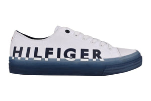 NNEKG Hilfiger Mens REIDS Sneakers (White Navy Size 13 US)