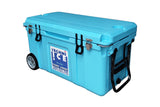 NNEKG Signature Hardcore Series Premium Ice Box 75L Light Blue with Wheels