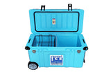 NNEKG Signature Hardcore Series Premium Ice Box 75L Light Blue with Wheels
