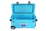NNEKG Signature Hardcore Series Premium Ice Box 75L Light Blue with Wheels
