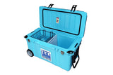 NNEKG Signature Hardcore Series Premium Ice Box 75L Light Blue with Wheels