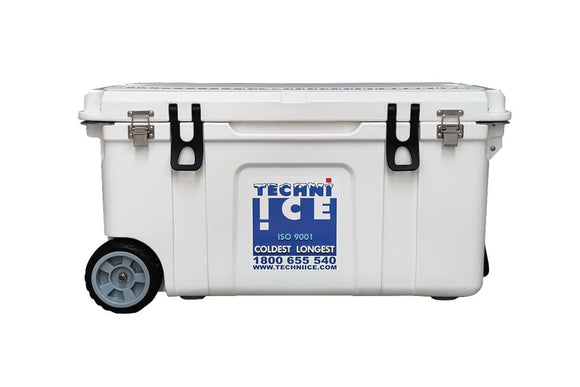 NNEKG Signature Hardcore Series Premium Ice Box 75L White with Wheels