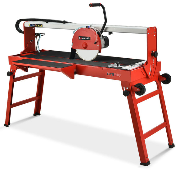 NNEMB 1500W Electric Tile Saw Cutter with 300mm (12) Blade-920mm Cutting Length-Side Extension Table