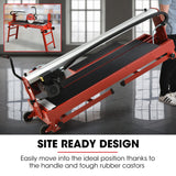 NNEMB 1500W Electric Tile Saw Cutter with 300mm (12) Blade-920mm Cutting Length-Side Extension Table