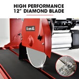 NNEMB 1500W Electric Tile Saw Cutter with 300mm (12) Blade-920mm Cutting Length-Side Extension Table