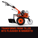 NNEMB 7.0HP Cultivator Tiller Plough Self-Propelled Rotary Rototiller